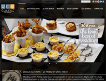 Tablet Screenshot of classiccateringcorp.com